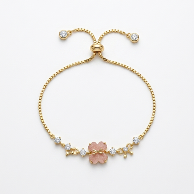 Rose Petal Charm Bracelet