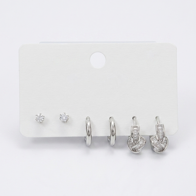 Geometric Shine Earring Set