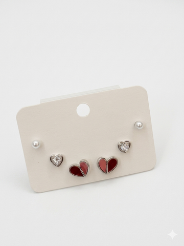 Crystal Bloom Stud Set