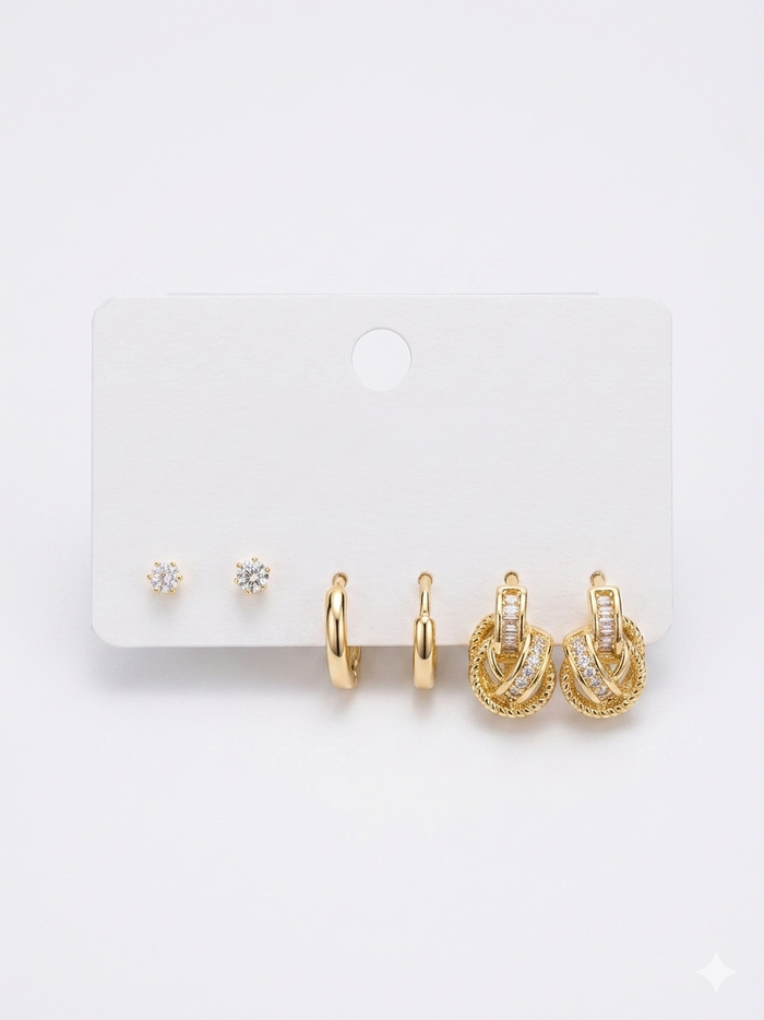 Petal Link Earring Set