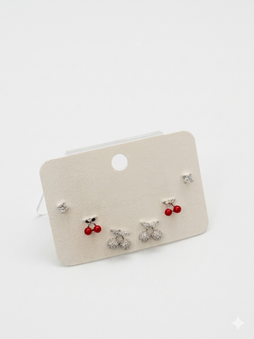 Cherry Bloom Earring Set