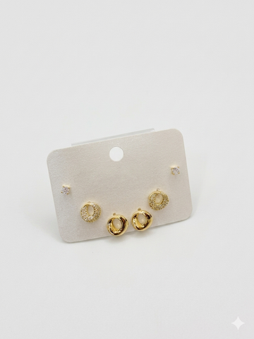 Crystal Cascade Earring Set