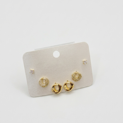 Crystal Cascade Earring Set