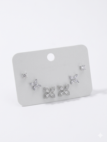 Crystalline Petal Earring Set
