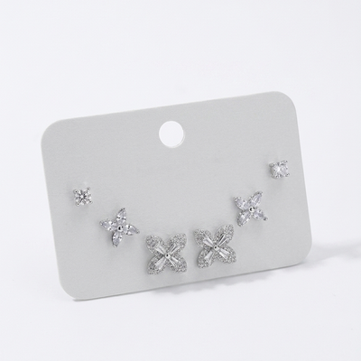 Crystalline Petal Earring Set