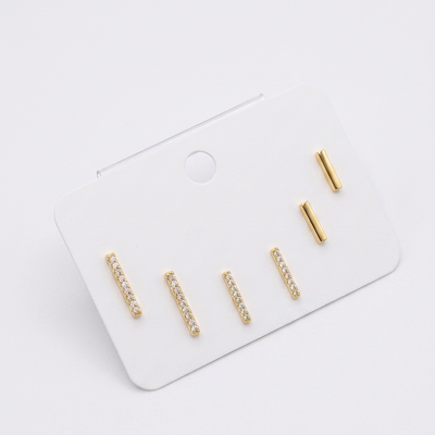 Linear Shine Earring Set