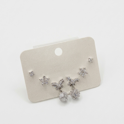 Floral Cluster Earring Set