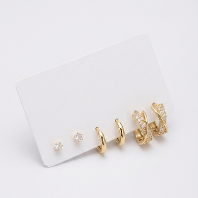 Mixed Hoop & Stud Earring Set
