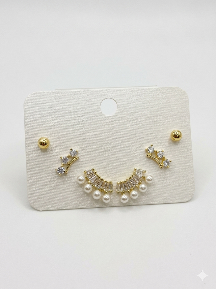 Radiant Fan Earring Set