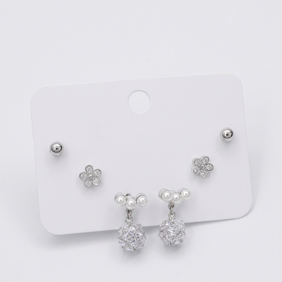 Floral & Drop Earring Set