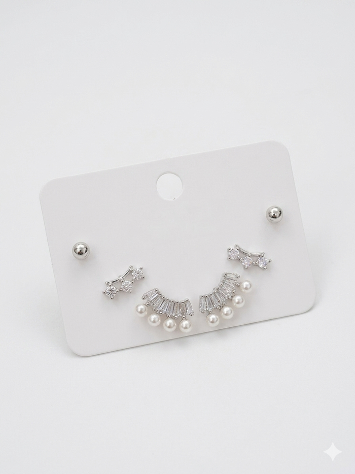 Radiant Fan Earring Set